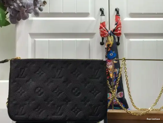 Rep ladies POCHETTE LOUIS DOUBLE ZIP VUITTON 0519